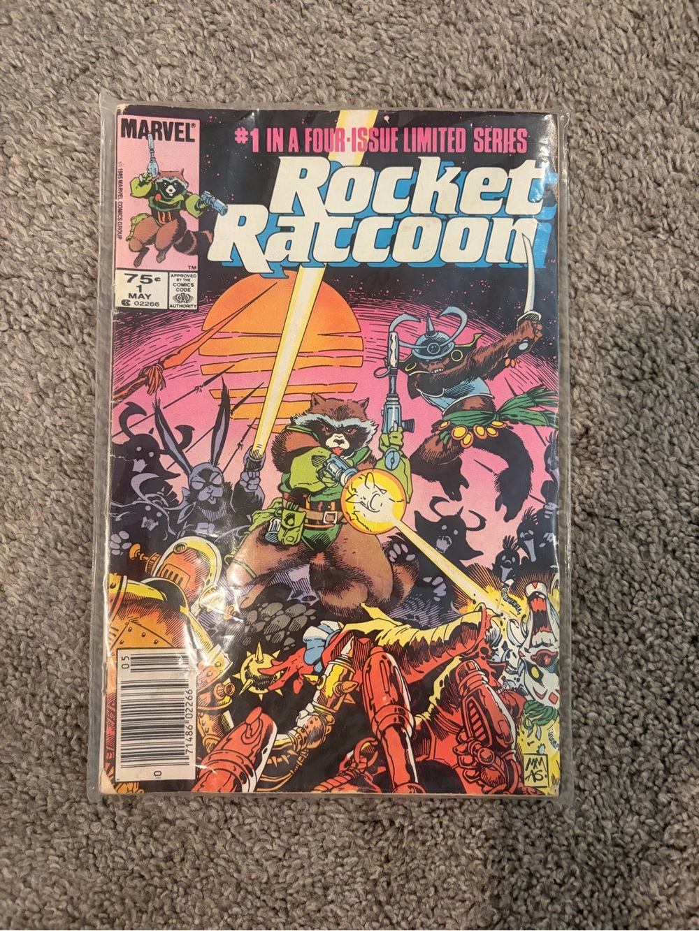 Rocket Raccoon #1-4 Complete 1985 Marvel Limited Series Mignola Newsstand